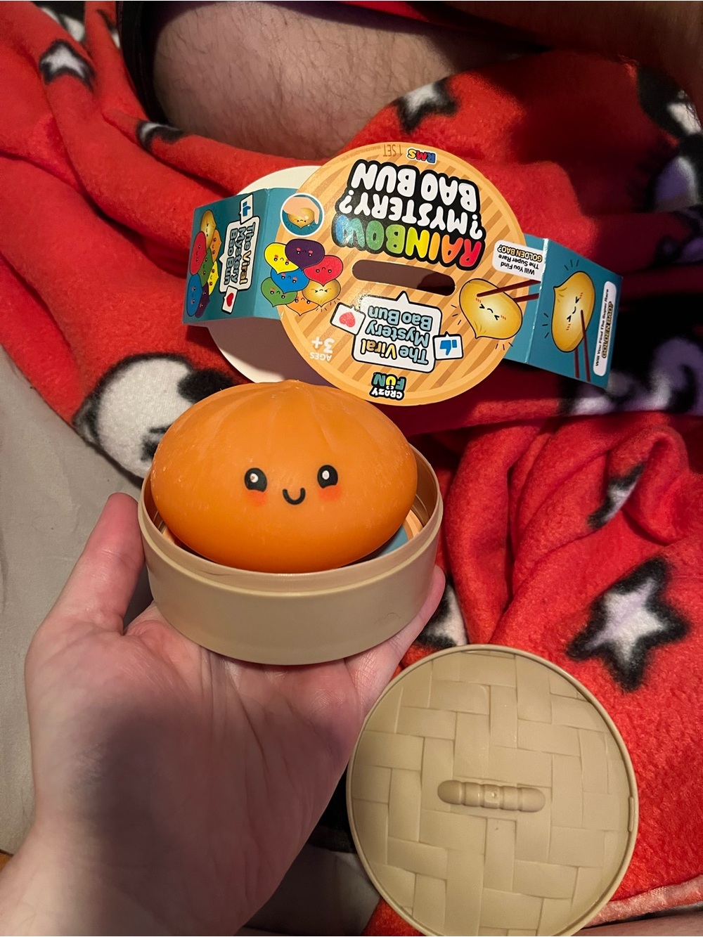 Rainbow Orange Bao Bun Squishy Plush Toy